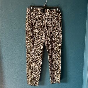 J. Crew Animal Print Winnie Pants